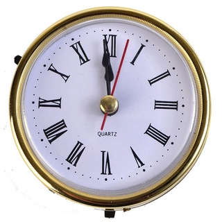 Quartz ตัวเลขโรมัน สีขาว 2-1/2 นิ้ว (65 มม.) Quartz Clock Up/Insert, Gold Trim, Roman Z0Z8 F8E6 J3O5 H5H6