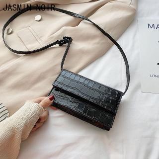 JASMIN NOIR กระเป๋าสะพาย  ขนาดเล็ก ลายหนังจระเข้ แฟชั่นสำหรับสตรี