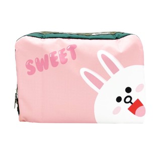 กระเป๋าเครื่องสำอาง มีซิบ Line Friends x LeSportsac Co-Branded Cosmetic Bag, Pouch