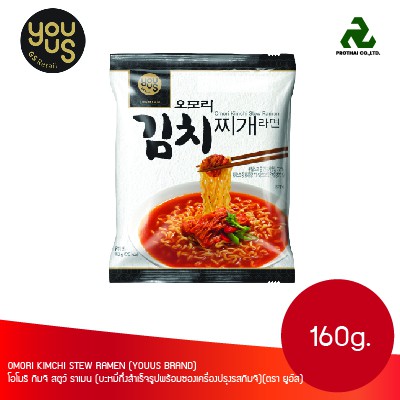 YOUUS Omori Kimchi Jjigae Noodle ยูอัส โอโมริ กิมจิ สตูว์ ราเมน (บะหมี่กึ่งสำเร็จรูปพร้อมซองเครื่องป