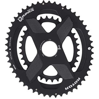 Rotor – Q RING DM OVAL CHAINRING BLACK