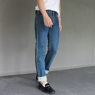 Pom N Jeans กางเกงยีนส์ชายไซส์เล็กไซส์ใหญ่ผ้าไม่ยืดขากระบอกเล็ก(size28-40)