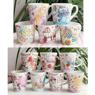 แก้วกาแฟเซรามิคพร้อมช้อนลายการ์ตูน Disney  และ Snoopy