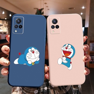 เคสโทรศัพท์มือถือแบบนิ่ม ขอบสี่เหลี่ยม ลายโดราเอมอน สําหรับ VIVO Y12S Y12A Y50 Y30i Y20 Y20i Y3S Y15 Y17 Y95