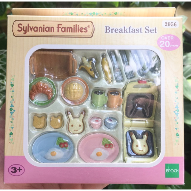 sylvanian families breakfast set