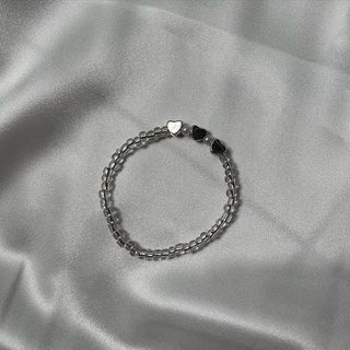 Silver heart bracelet