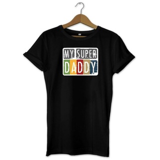 เสื้อยืดสีขาว - ผู้ชาย tshirt oversize เสื้อยืด Super Daddy ของฉัน -- วันพ่อรักพ่อของขวัญของขวัญวัน