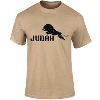 เสื้อยืด พิมพ์ลาย Judah Lion of The Tribe Judah JC Slogan แฟชั่นฤดูร้อน สําหรับผู้ชายสามารถปรับแต่งได้