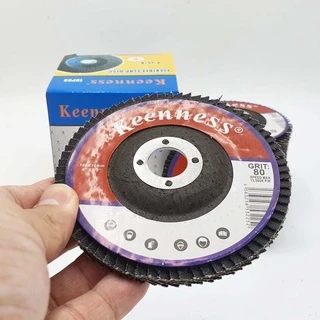 Keenness กระดาษทรายซ้อน ผ้าทรายเรียงซ้อน หลังแข็ง 4 นิ้ว ( 1กล่อง มี 10 ใบ ) เบอร์ 40, 60, 80, 100, 120, 150, 180