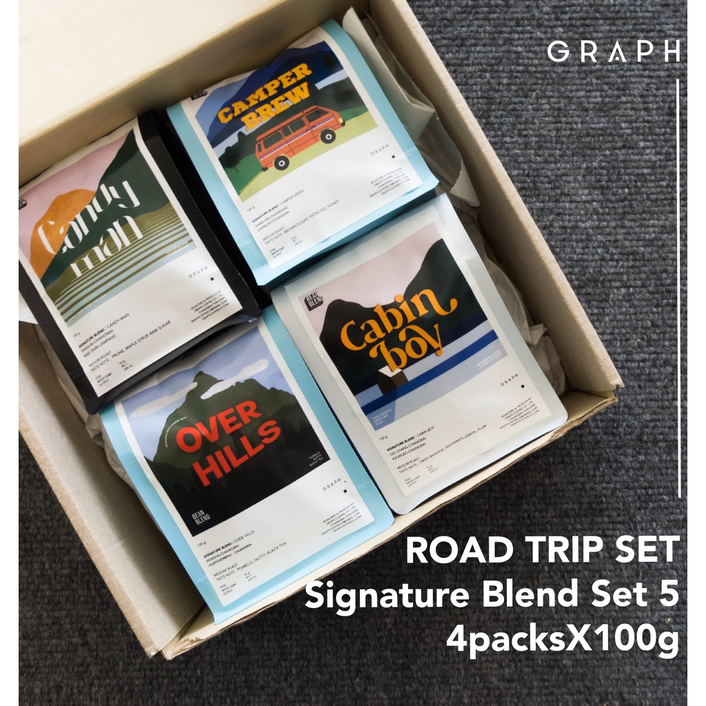 graph coffee co  เมล็ดกาแฟ Signature blend - ROAD TRIP SET