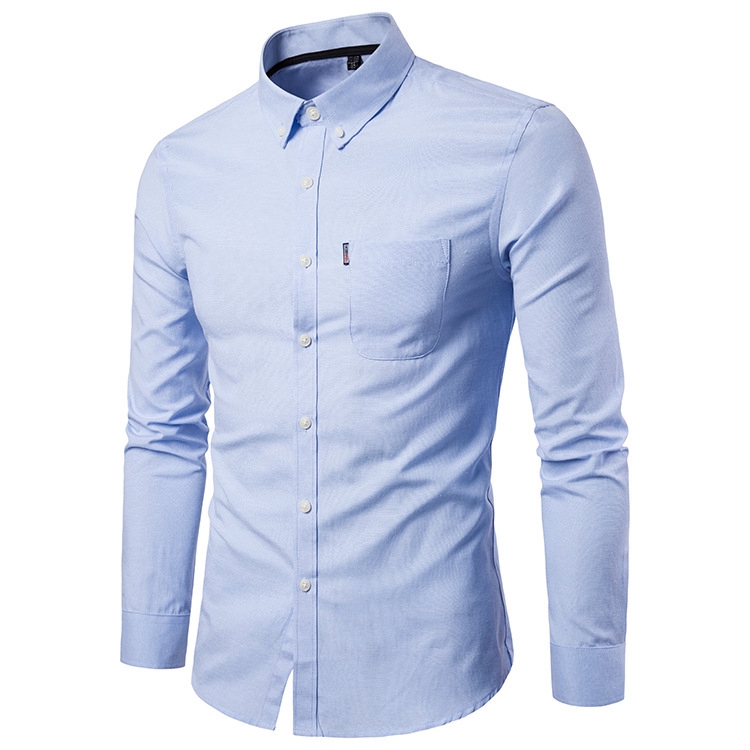 YUNY Mens Winter Long Sleeve Business Turn-Down Collar Button T-Shirts Shirts White XS