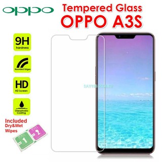 กระจกนิรภัย ฟิล์มกันรอย Oppo A3S