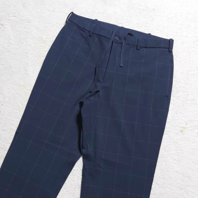 Uniqlo Ezy Ankle Pants(Smart 2 Way Stretch)Size M32-34(76-84cm)สภาพใหม่ ...