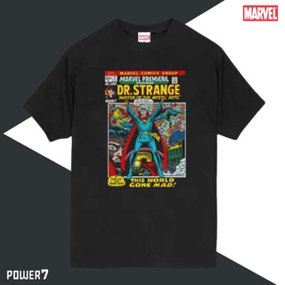 Power 7 Shop เสื้อยืดการ์ตูน ลาย มาร์เวล Doctor Strange ลิขสิทธ์แท้ MARVEL COMICS  T-SHIRTS (MVX-033)