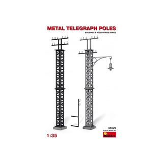 โมเดลประกอบ MiniArt 1/35 MI35529 METAL TELEGRAPH POLES