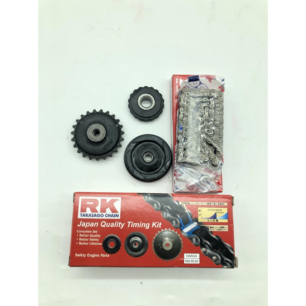 HONDA WAVE100 WV110 TIMING CHAIN ชุด CAM CHAIN ROLLER ชุด RK TIMING ROLLER ชุด WV110 RK TIMING CHAIN