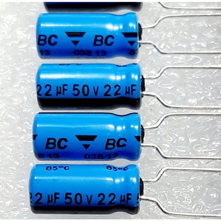 Vishay BC 22uf 50v (ราคา 10 ตัว) capacitor ตัวเก็บประจุ คาปาซิเตอร์