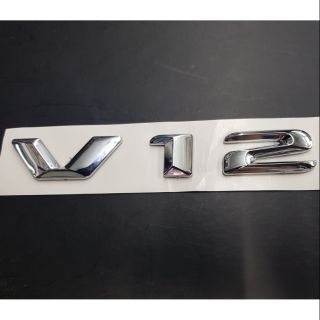 Logo V12 ของรถ Benz ตัวอักษรแยก