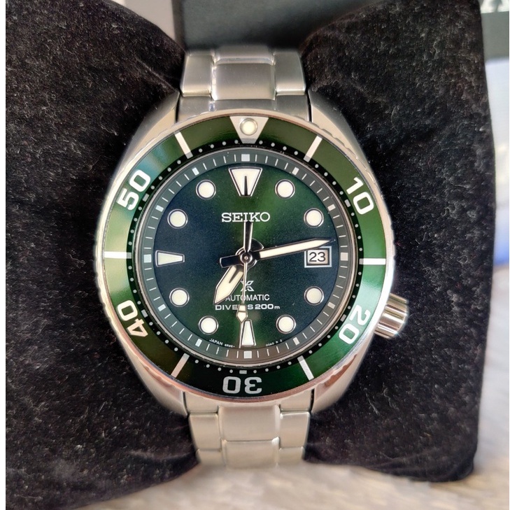 นาฬิกาข้อมือผู้ชาย Seiko Watch Sumo Prospex Diver's 200m รุ่น SPB103J ปี2019 มือสองของแท้ สภาพดี