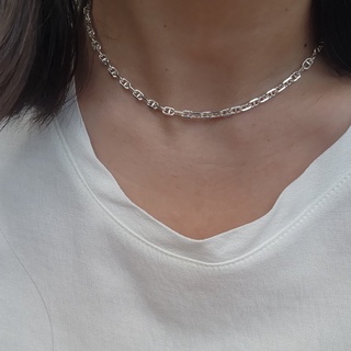 Me.phenomenal : double D necklace : m (silver925/เงินแท้925)