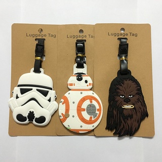 Star Wars PVC soft rubber Black Warrior white soldier cartoon   animes  luggage tag แท็กกระเป๋าเดินทาง แท็กกระเป๋า tag กระเป๋าเดินทาง ป้ายห้อยกระเป๋า ป้ายห้อยกระเป๋าเดินทาง ป้ายกระเป๋าเดินทาง ป้ายติดกระเป๋าเดินทาง