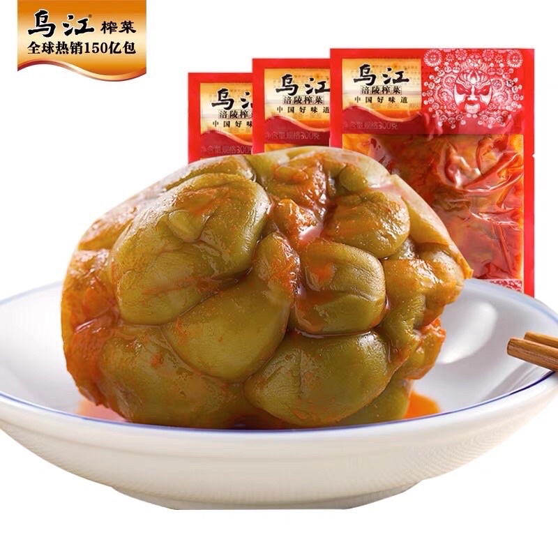 ผักเสฉวนก้อน ซี๊ซวงฉ่าย 300กรัม SZECHUEN PRESERVED VEGETABLE乌江全形榨菜
