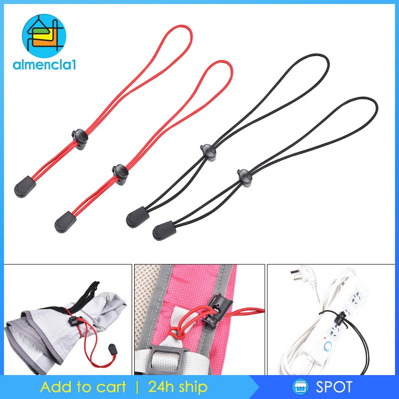[ALMENCLA1] 1 Pair Tie Cord with Adjustable Buckle, Elastic Rope for ...