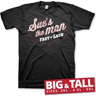 เสื้อผ้าผชเสื้อยืด พิมพ์ลาย Fast N Loud Sues The Man Big &amp; Tall สําหรับผู้ชายS-5XL