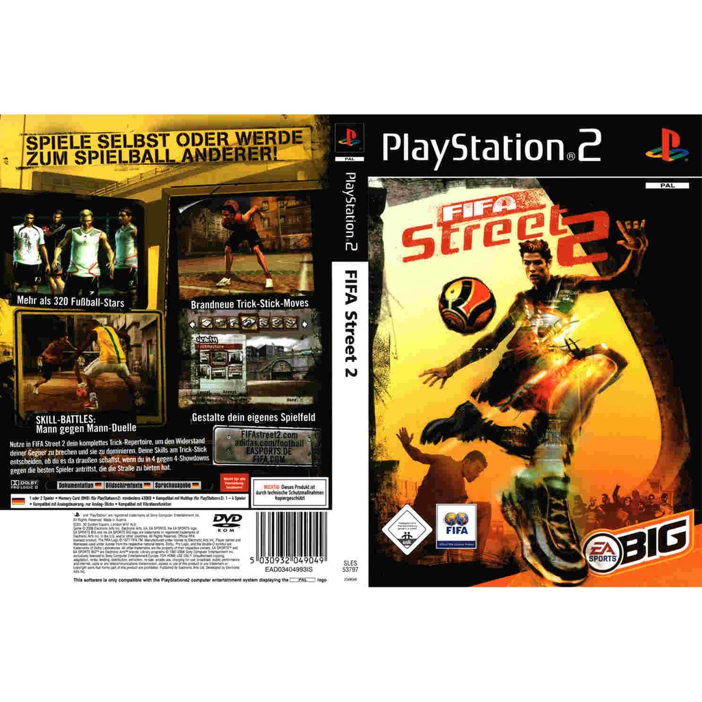 แผ่นเกม PS2 [FIFA Street 2]