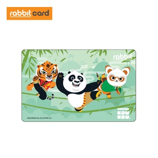 [Physical Card] Rabbit Card บัตรแรบบิทคอลเลคชันพิเศษ KOU KOU สำหรับบุคคลทั่วไป (Kung Fu Panda)