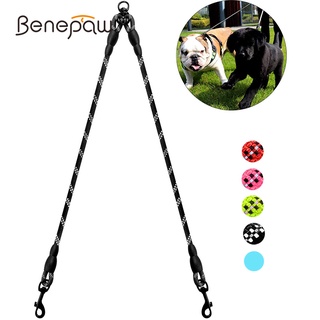 Benepaw สายจูงสุนัข แบบสะท้อนแสง ทนทาน 360° สุนัข ขนาดเล็ก กลาง ใหญ่ ไม่พันกัน