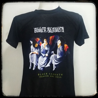 เสื้อยืดผ้าฝ้ายCOTTON เสื้อวง black sabbath สีดำแนววินเทจS-5XL