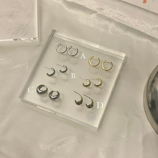 alloy hoops ss22 ต่างหูห่วงอัลลอย