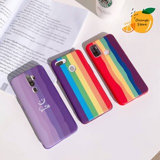 (พร้อมจากไทยส่ง) เคส oppo เคสสายรุ้ง A31-A37-A3s-A5s-A53-A83-A92-F7-A7/A5s/A12/F9-F11pro-A5(2020)/A9(2020)Realme5-reno2F