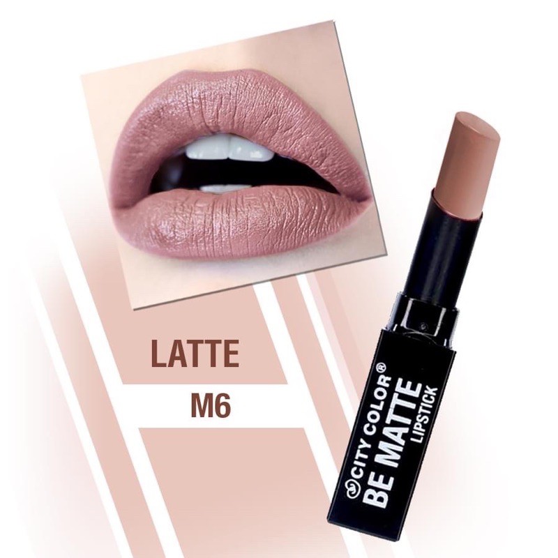 ลิปสติก City Color #Be Matte สีลาเต้