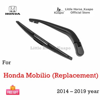 Kuapo ชุดปัดน้ำฝน ด้านหลัง ฮอนด้า โมบิลิโอ้ Honda Mobilio (ทดแทน) 2014 ถึงตอนนี้ ที่ปัดน้ำฝน กระจก หลัง (ก้าน/แขน + ใบ ปัดน้ำฝน) ฮอนด้าโมบิลิโอ้