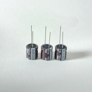 (3ชิ้น)330UF 50V 105C ELITE 16X17MM. สีน้ำตาล คาปาซิเตอร์