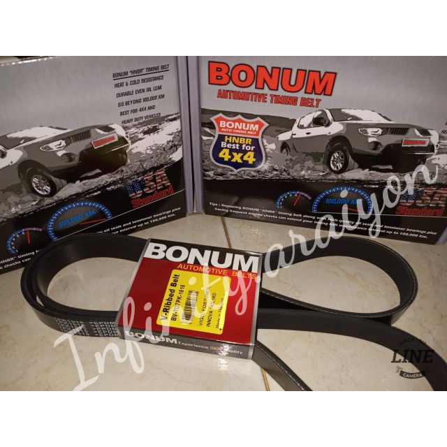 BONUM สายพานหน้าเครื่อง โตโยต้าทุกรุ่น