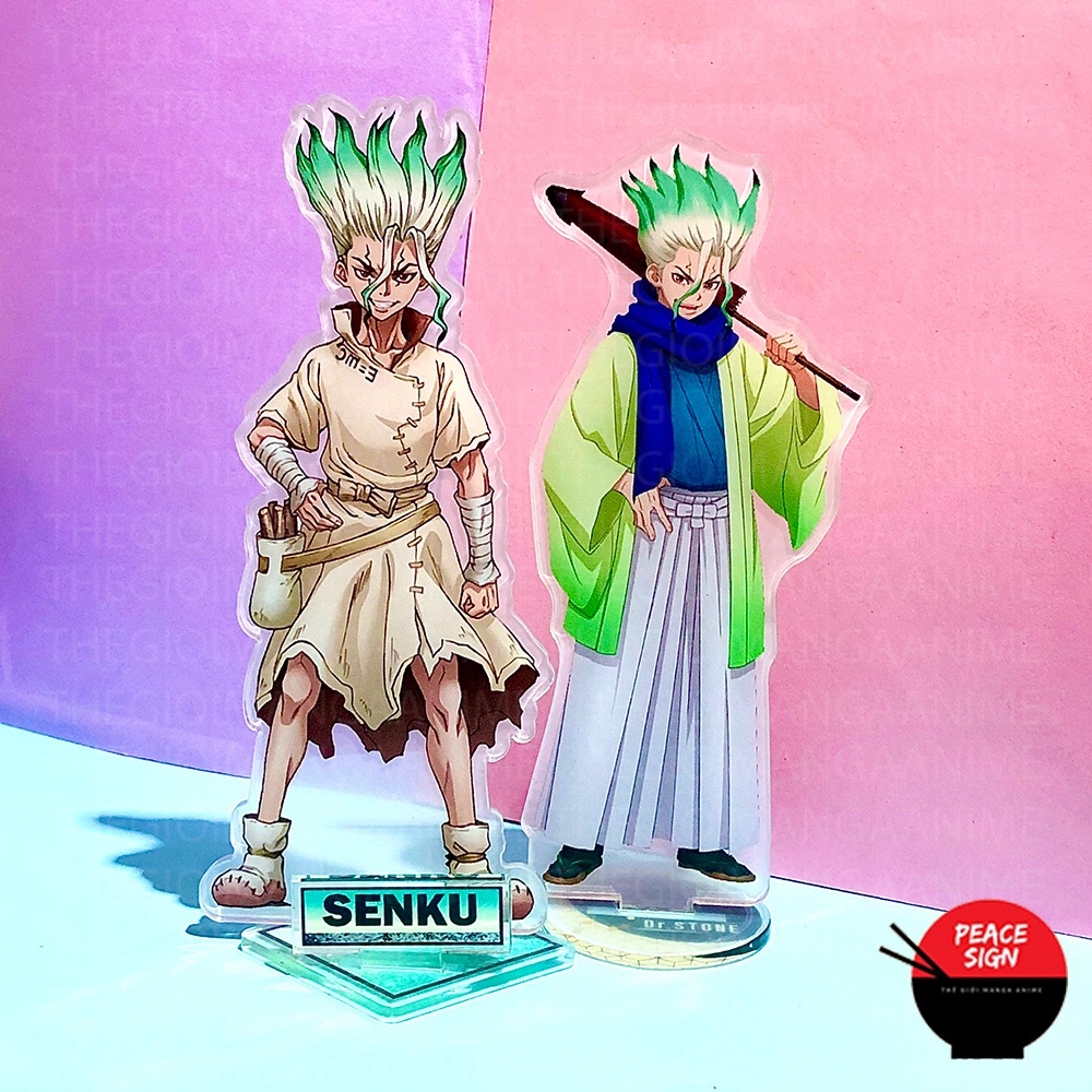 (FREE CARD) Standee รุ่น DR.STONE DOCTOR STONE DOCTOR STONE รูปปั้นชบาอนิเมะอะคริลิคบนจอแสดงผล