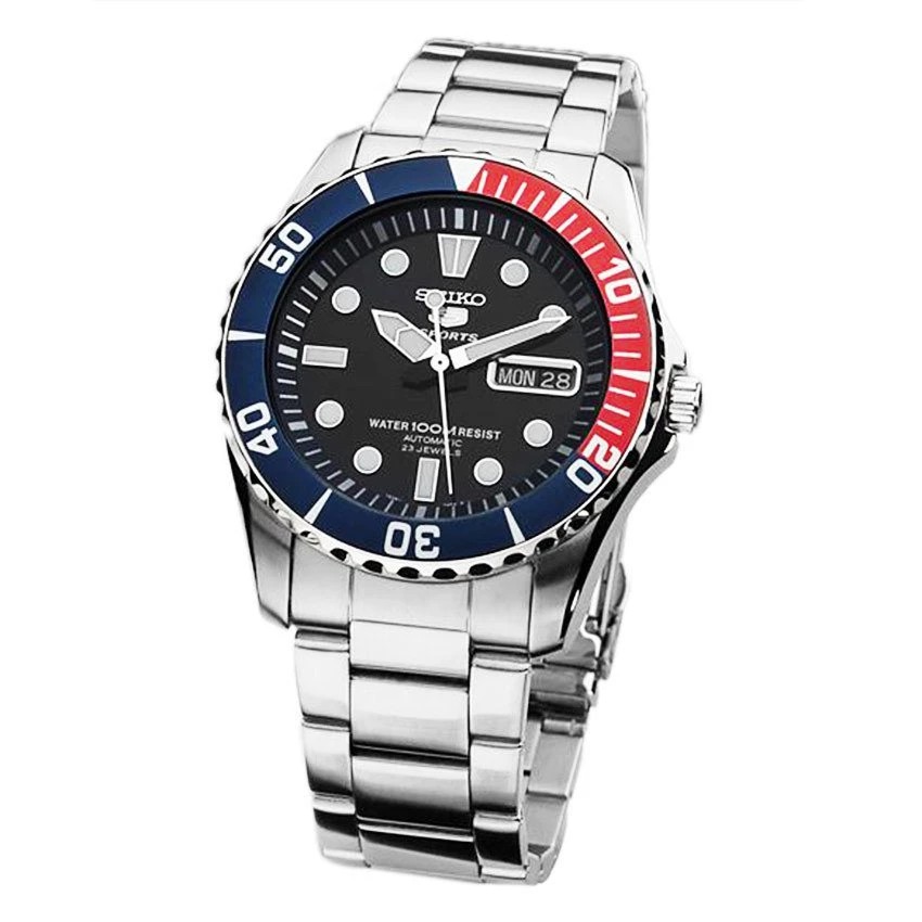 Seiko นาฬิกาข้อมือ -รุ่น SNZF15K1 Silver/Red/Black