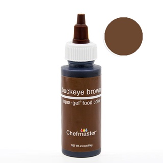 Chefmaster Color BUCKEYE BROWN Liqua-Gel 2.3oz/5021 สีเจลผสมอาหาร สีน้ำตาล