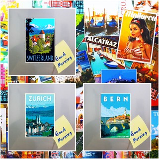 แม่เหล็กติดตู้เย็น สวิตเซอร์แลนด์ 2×3 นิ้ว ของที่ระลึก ของฝาก Souvenir Fridge Magnet Switzerland D 2x3"