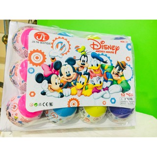 ไข่เซอร์ไพร์สมิกกี้เม้าส์ Mickey Mouse Egg Surprise แพ็คละ12 ใบ