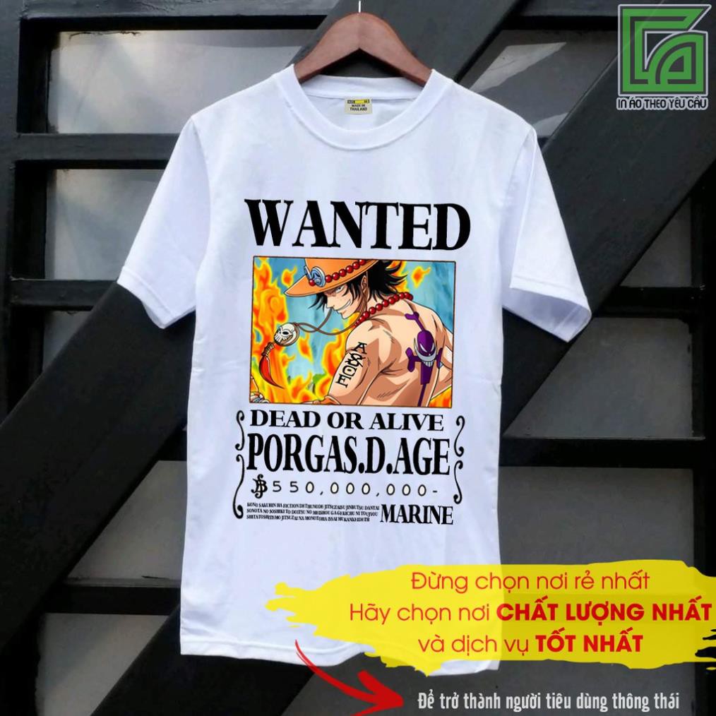 HOT- 3 รุ่นอยากได้ Luffy ACE SABO Bounty Shirt 1 Billion 500 Million Beli ต้องการรุ่นใหม่ - รุ่นใหม่