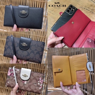 งาน outlet 🔥 💕COACH TECH WALLET IN COLORBLOCK SIGNATURE CANVAS (COACH C2874)