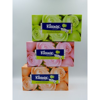 Kleenex คลีเน็กซ์ กระดาษเช็ดหน้า แบบกล่อง ขนาด 140แผ่น/กล่อง แพ็คละ3กล่อง