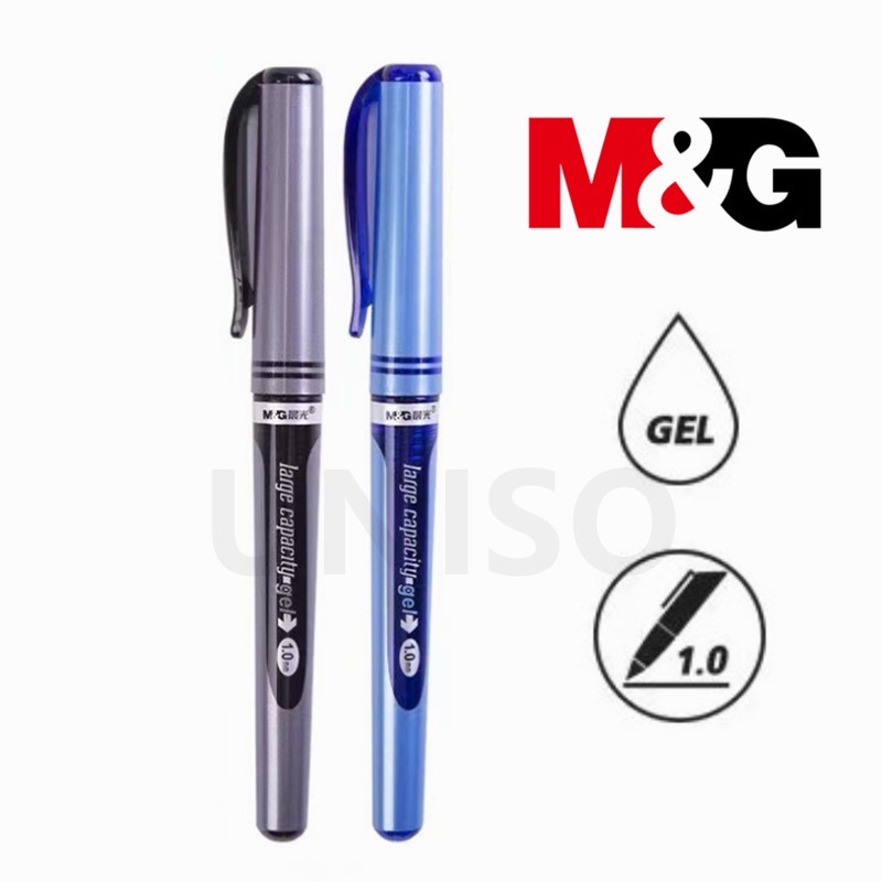 M&G ปากกาเจล AGP-13604 ขนาดเส้น1.0mm.แบบถอดฝา มี2สีให้เลือก มีไส้เปลี่ยน ผลิตภัณฑ์คุณภาพ (ราคาต่อด้าม)#ปากกา#เอ็มแอนด์จี