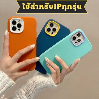 -พร้อมส่งในไทย-เคสซิลิโคน เคสประกบสีพื้นมาใหม่  TPU นิ่ม ใช้สำหรับIPทุกรุ่น #028