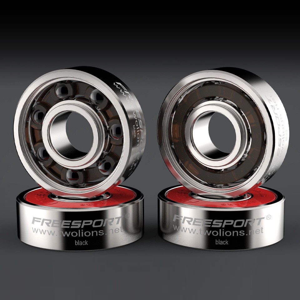JAPY White Black Ceramic Speed Inline Skates Bearing 608zz 8*22*7mm