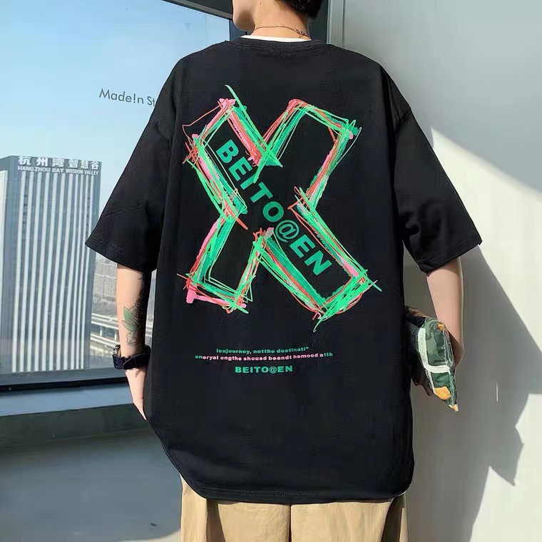 เสื้อยืดคอกลมแขนสั้นผู้ชาย สไตล์ทันสมัย สวมใส่ง่าย